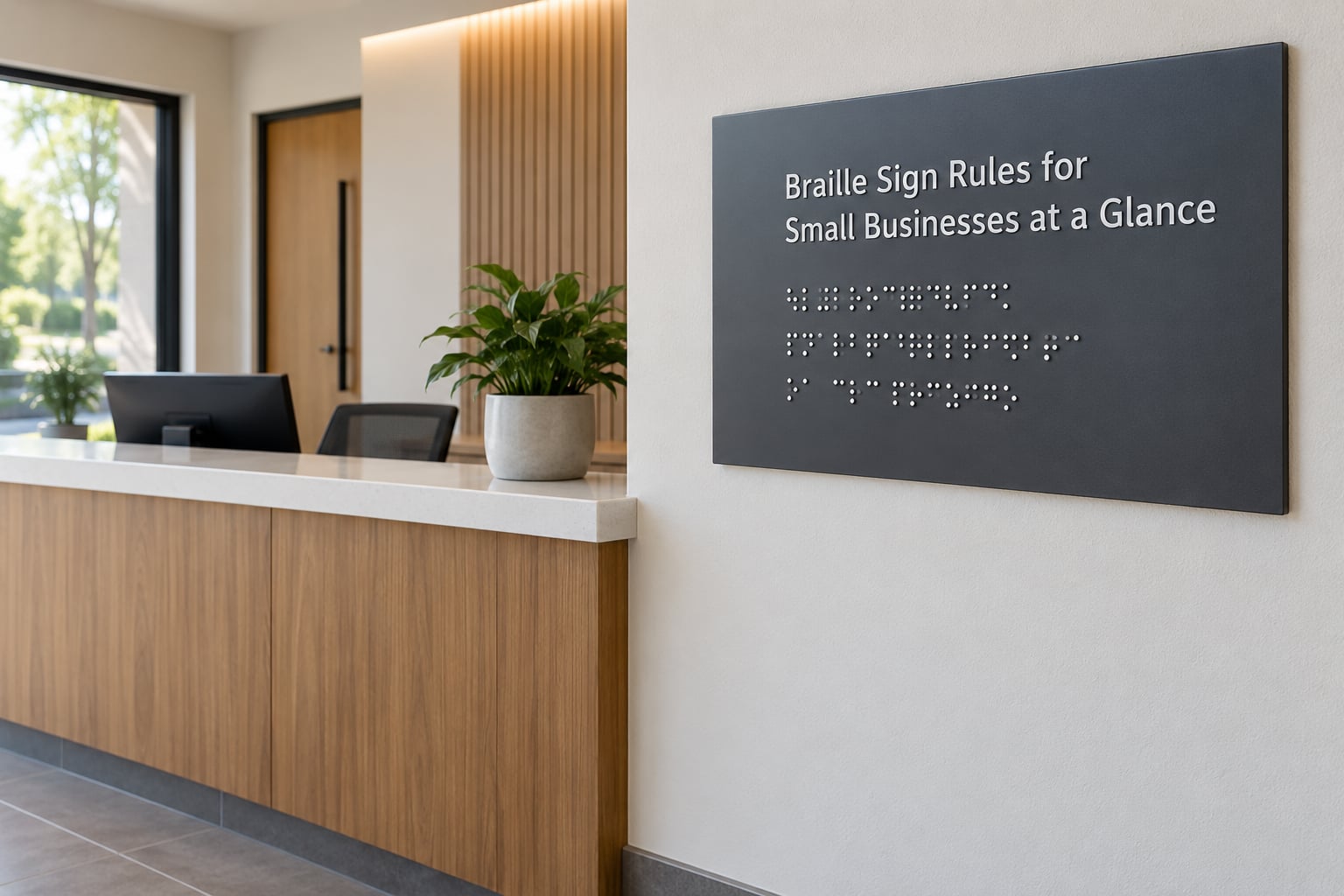Braille Sign Rules for Small Businesses at a Glance