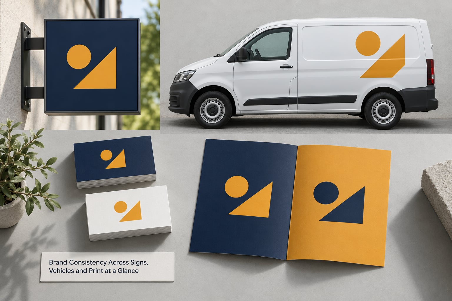 Brand Consistency Across Signs, Vehicles and Print at a Glance