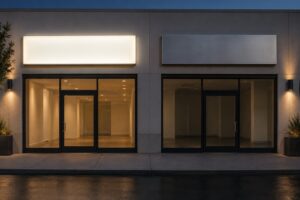 illuminated vs non illuminated business signs