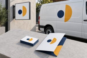 brand consistency across signs vehicles and print