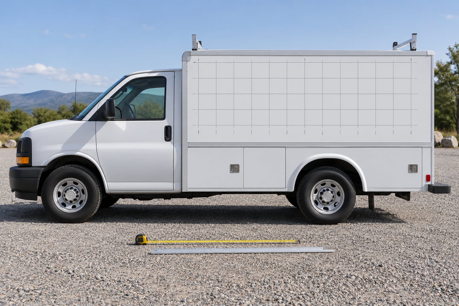 what size lettering to use on a work truck
