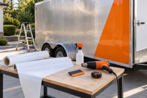 how to wrap a trailer for advertising