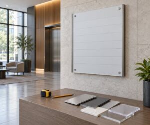 how to design a directory sign for a multi tenant building