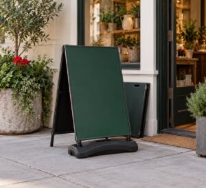 how to make a sidewalk sign stand out