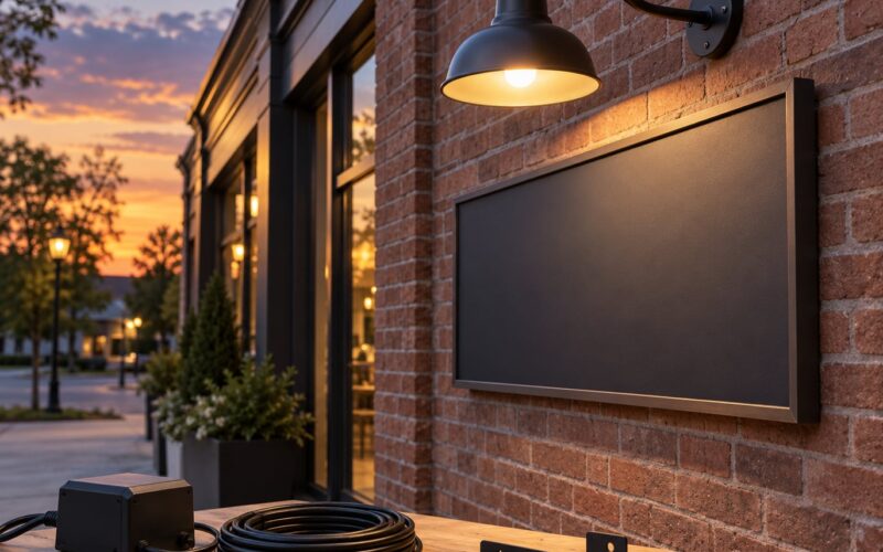 How to Light an Outdoor Business Sign: Safe, Simple Setup 2026