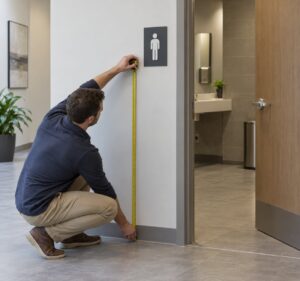 restroom sign placement rules