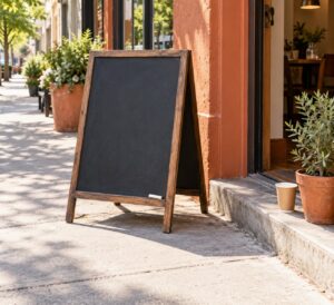 how to write a sidewalk sign message that works