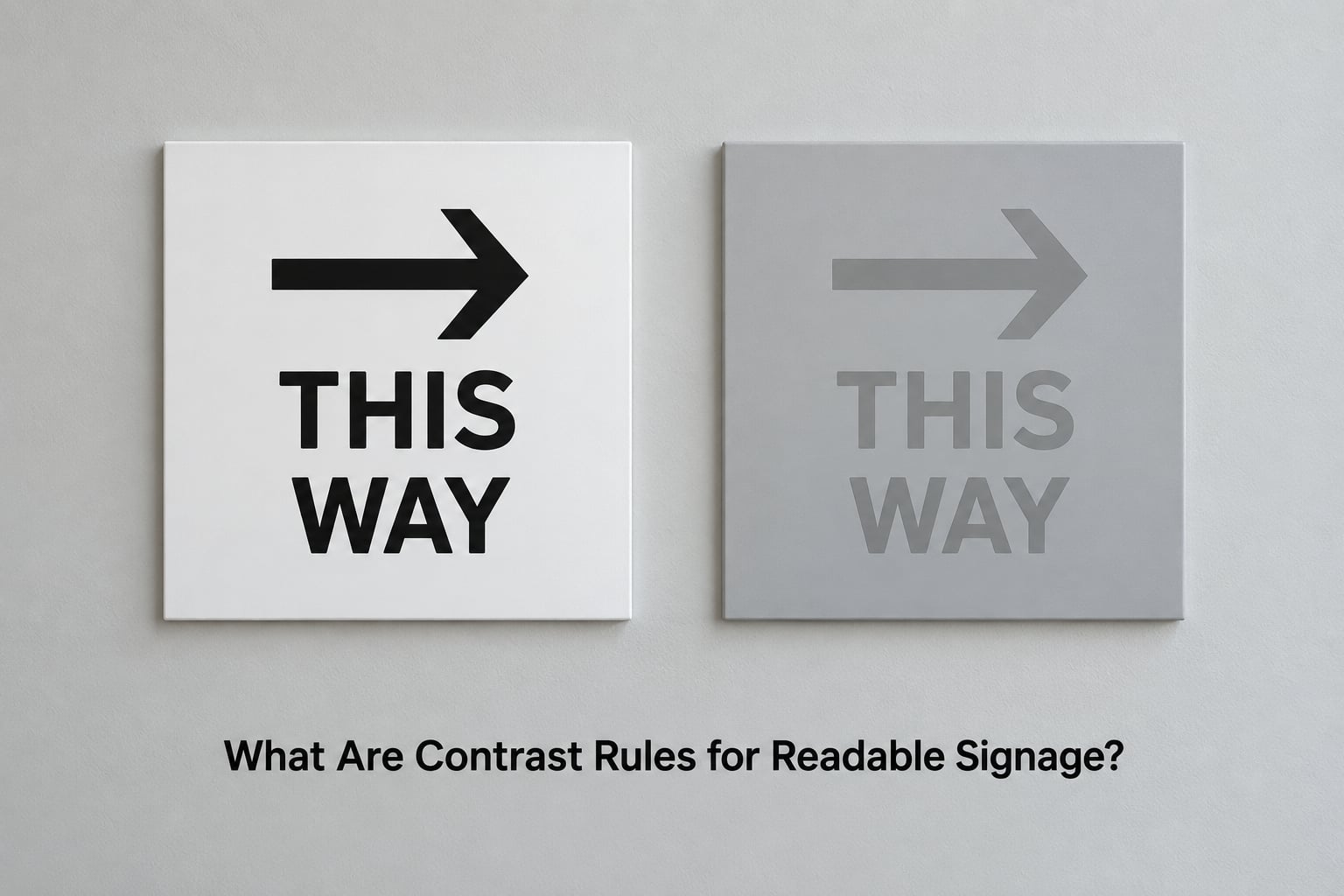 What Are Contrast Rules for Readable Signage?