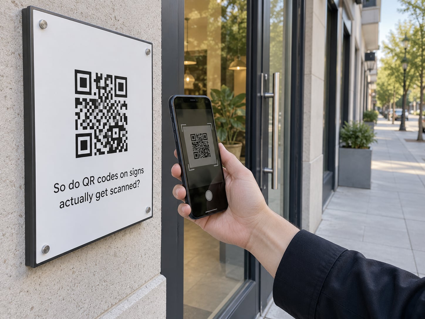 So do QR codes on signs actually get scanned?