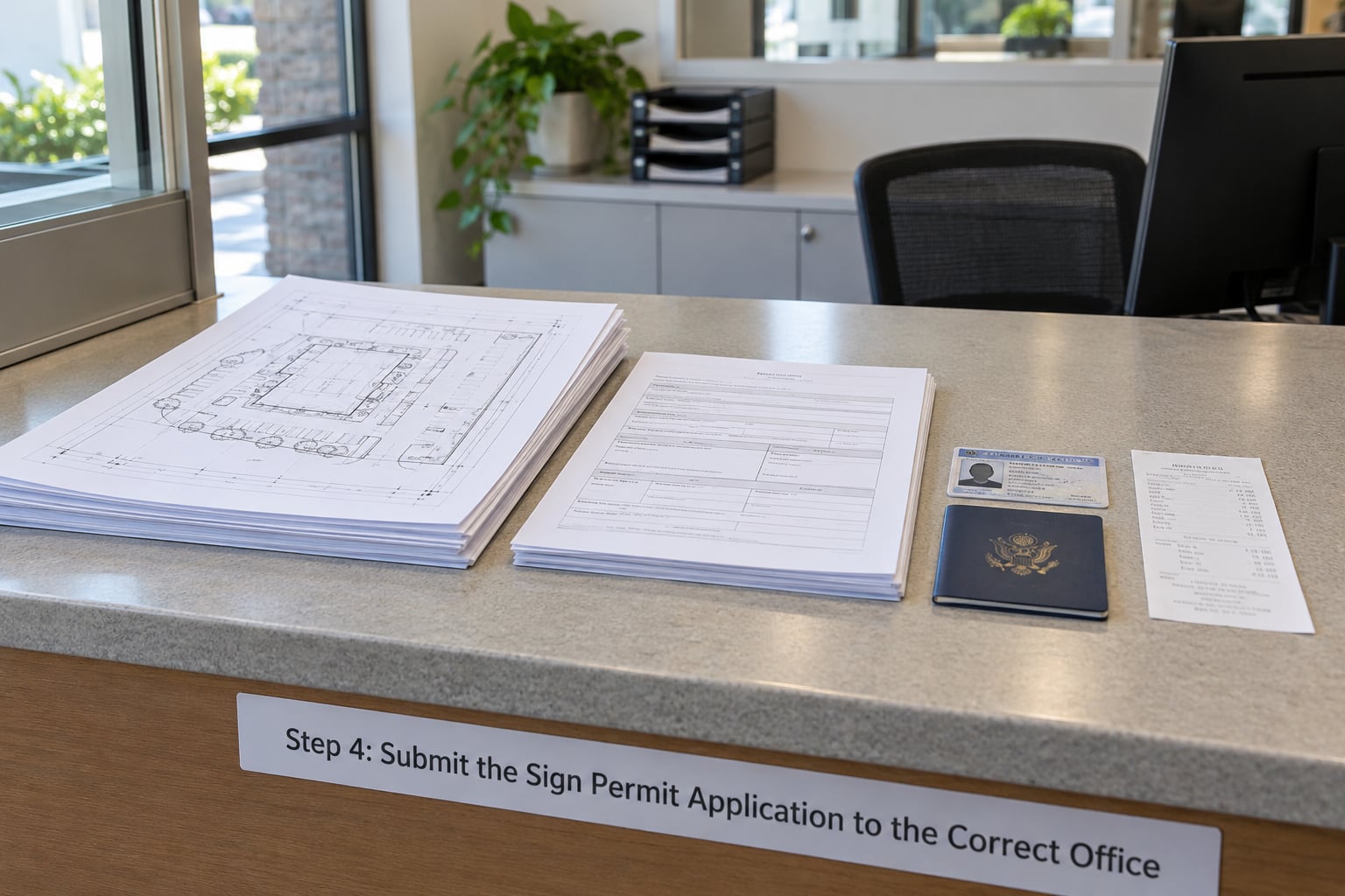 Step 4: Submit the Sign Permit Application to the Correct Office