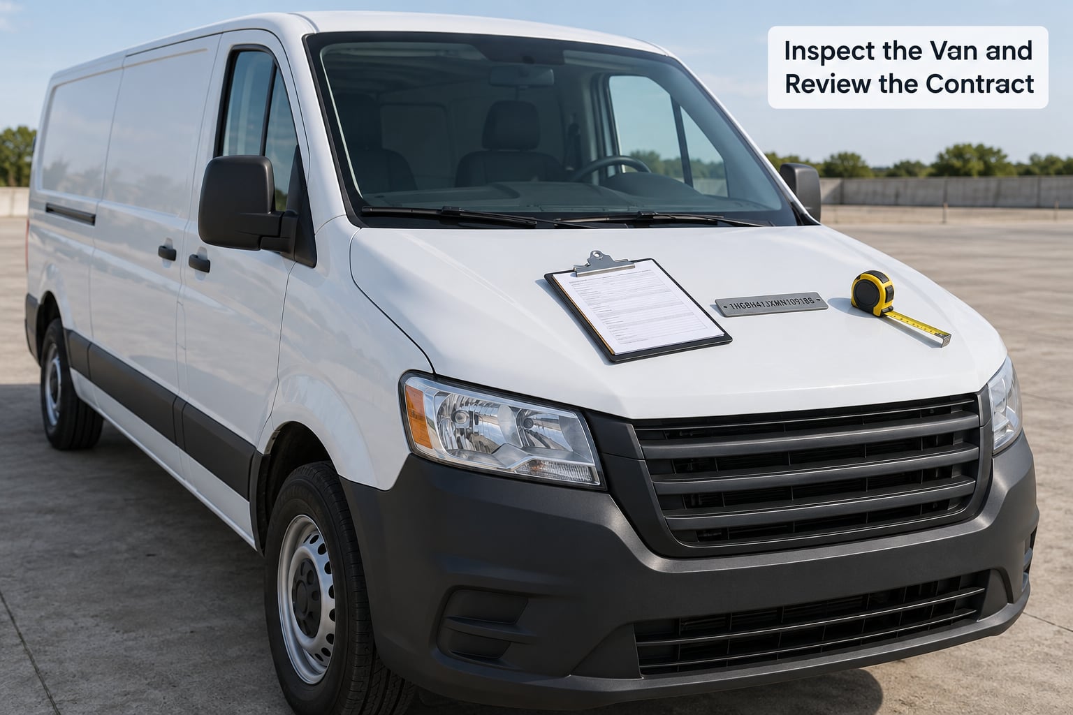 Inspect the Van and Review the Contract