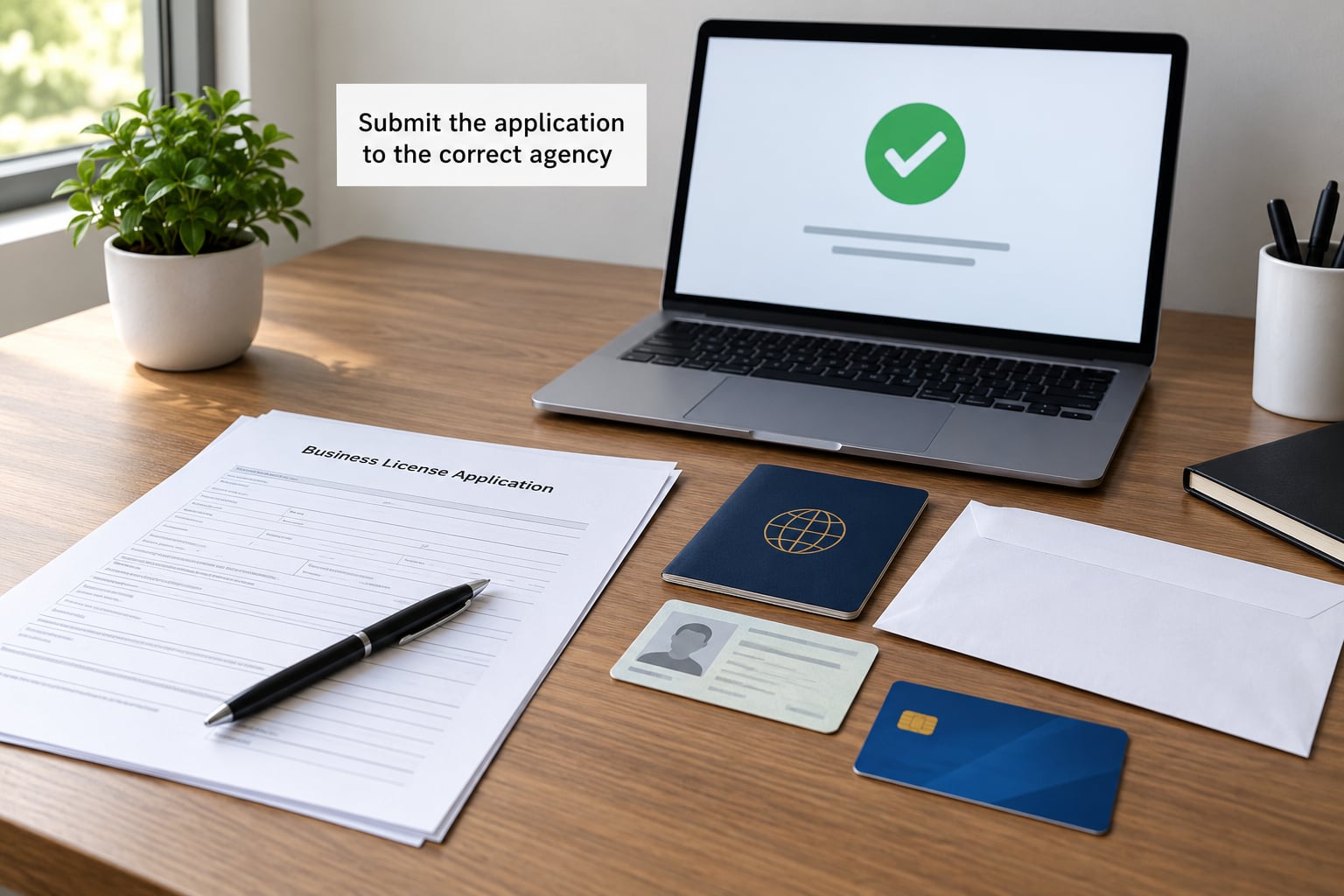 Submit the application to the correct agency