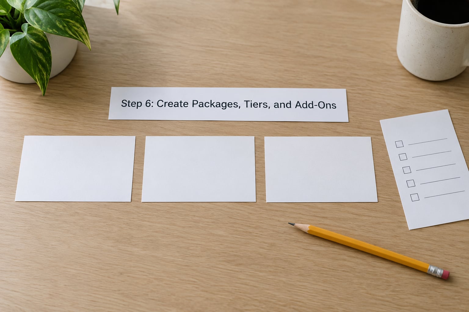 Step 6: Create Packages, Tiers, and Add-Ons
