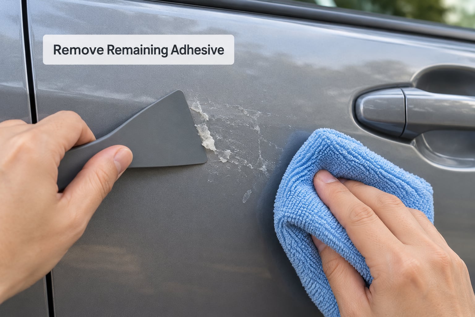 Remove Remaining Adhesive