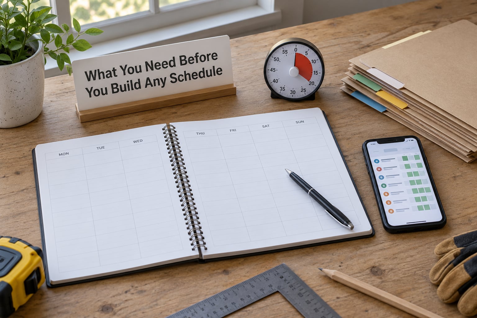 What You Need Before You Build Any Schedule