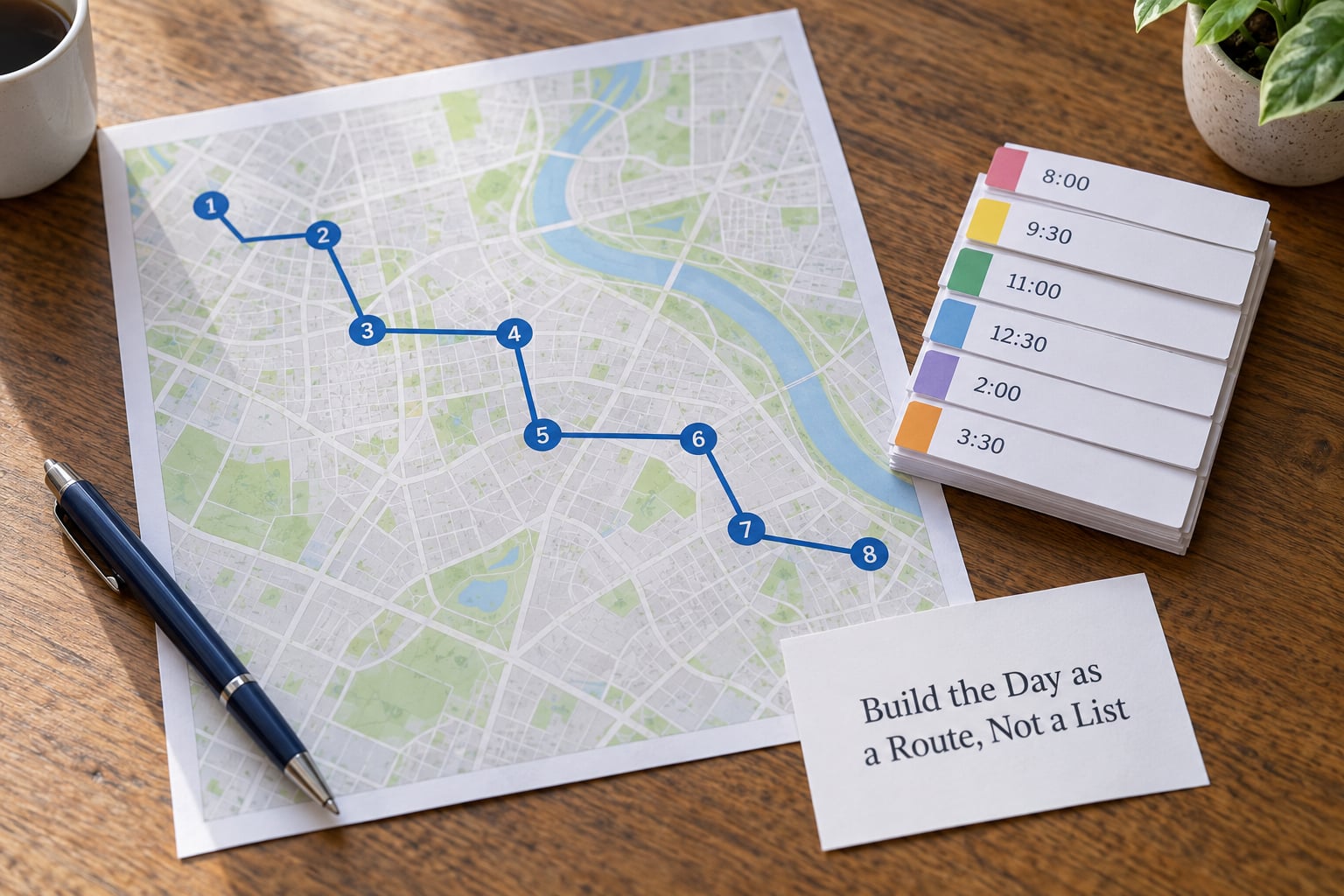 Build the Day as a Route, Not a List