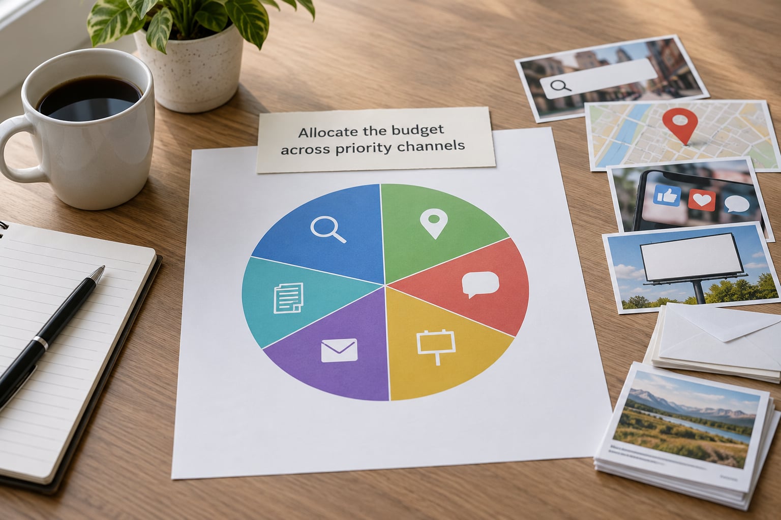 Allocate the budget across priority channels