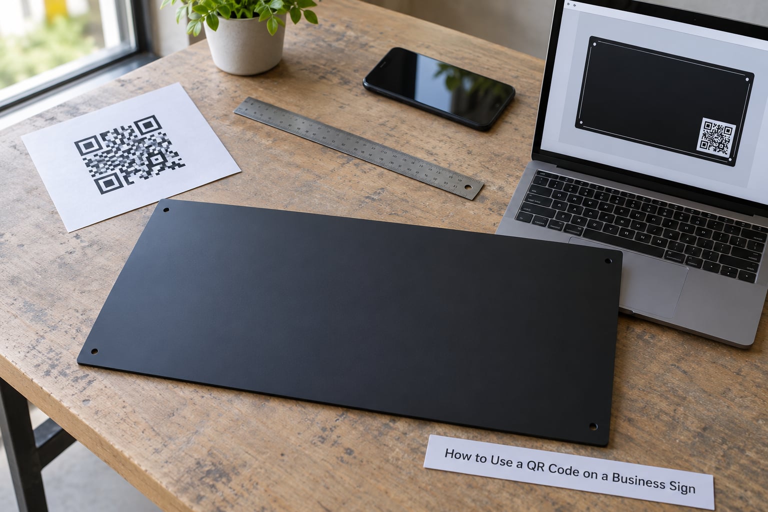 How to Use a QR Code on a Business Sign