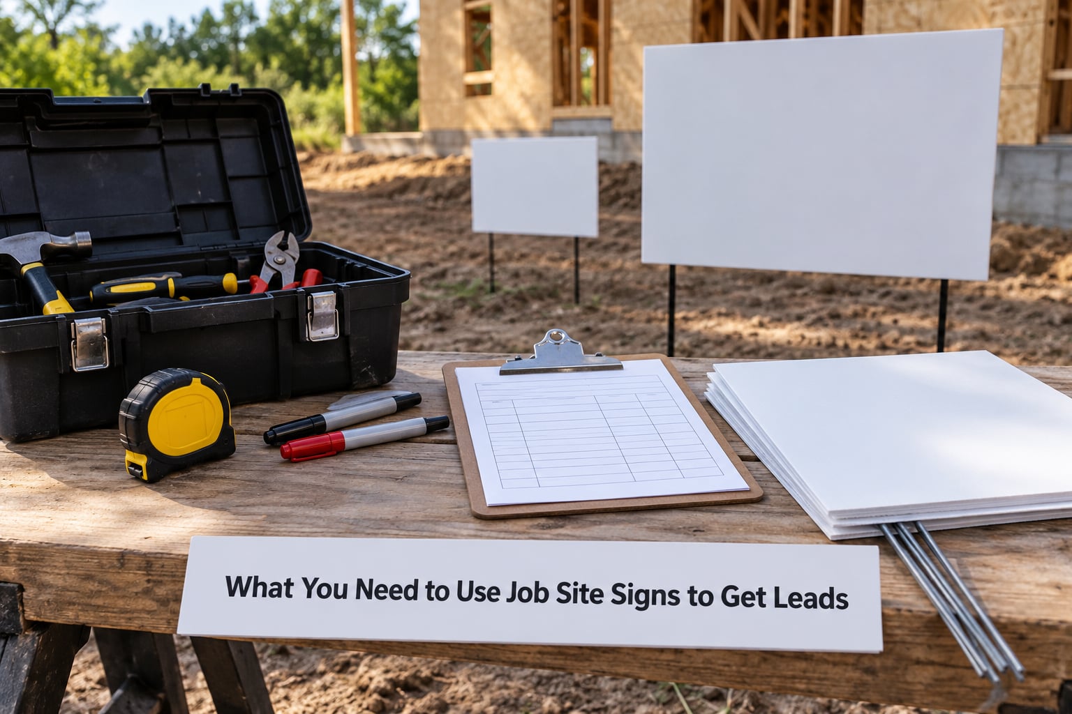 What You Need to Use Job Site Signs to Get Leads
