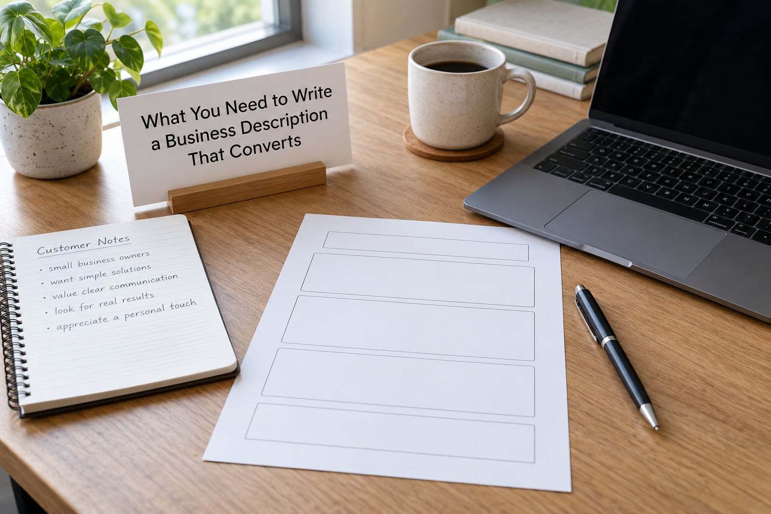 What You Need to Write a Business Description That Converts