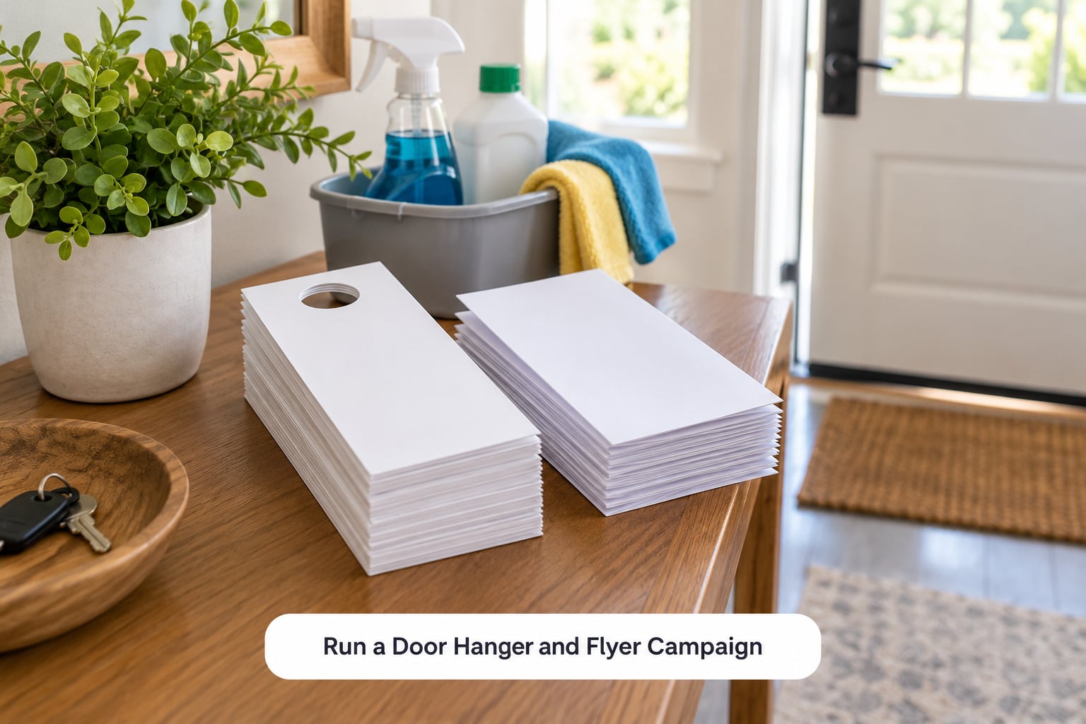 Run a Door Hanger and Flyer Campaign