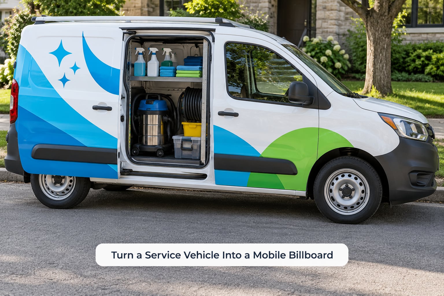 Turn a Service Vehicle Into a Mobile Billboard