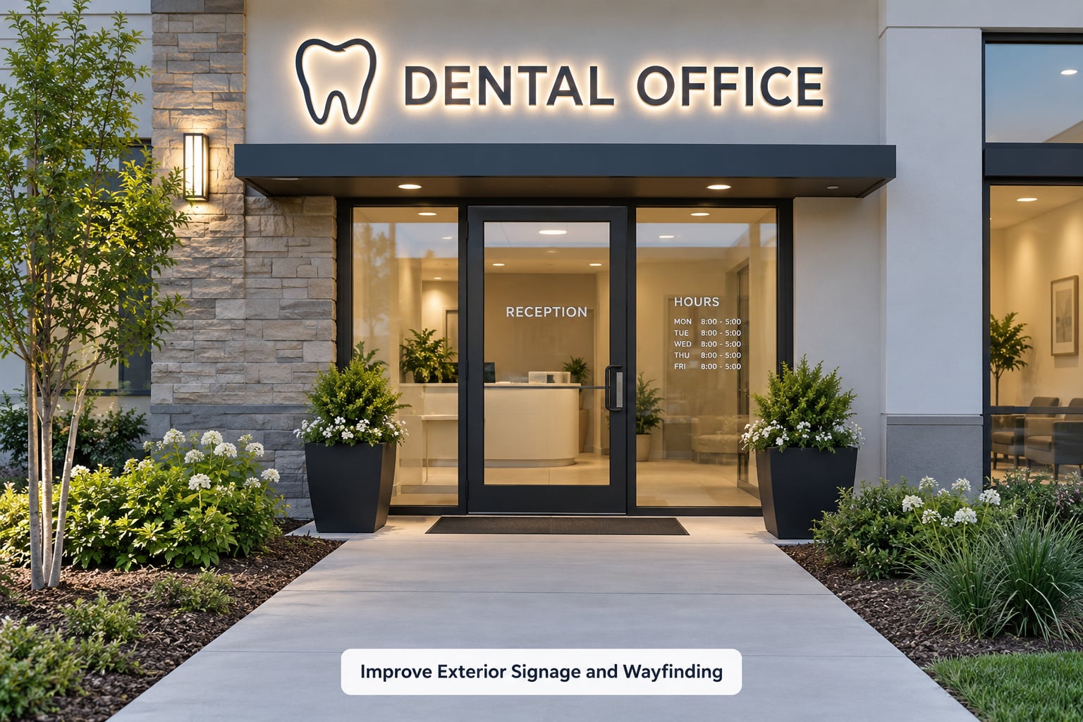Improve Exterior Signage and Wayfinding