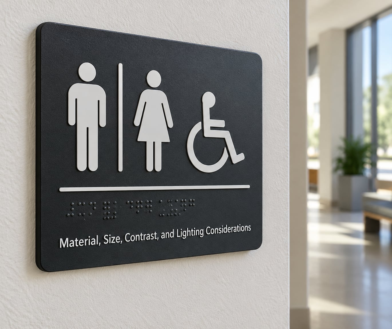 Material, Size, Contrast, and Lighting Considerations