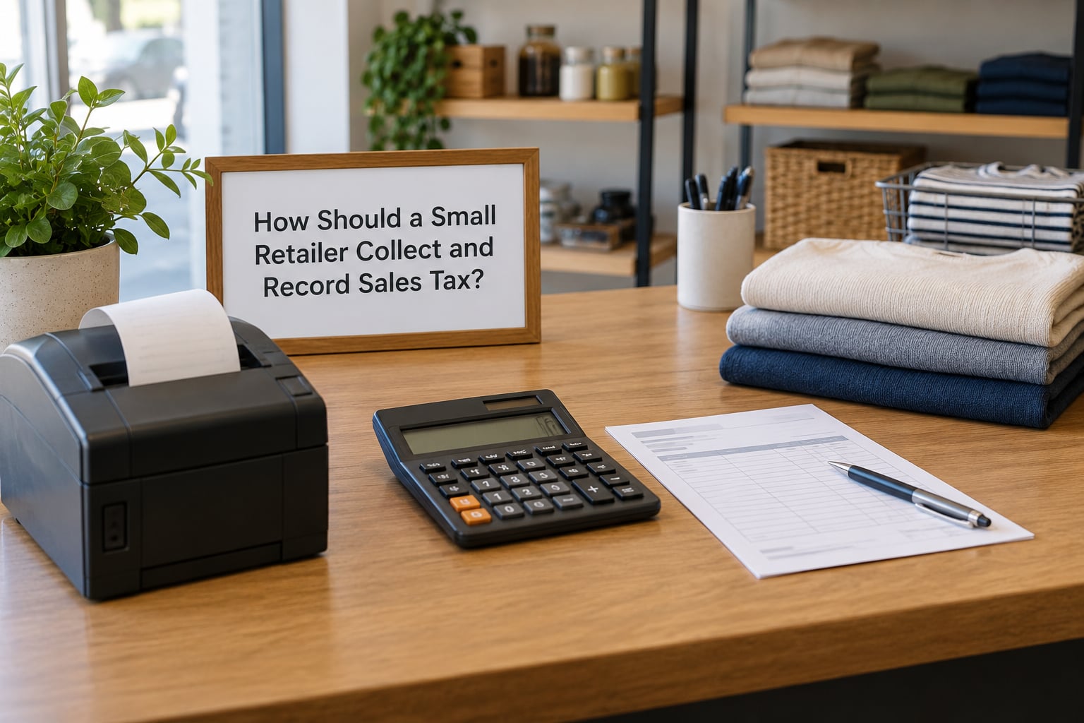 How Should a Small Retailer Collect and Record Sales Tax?