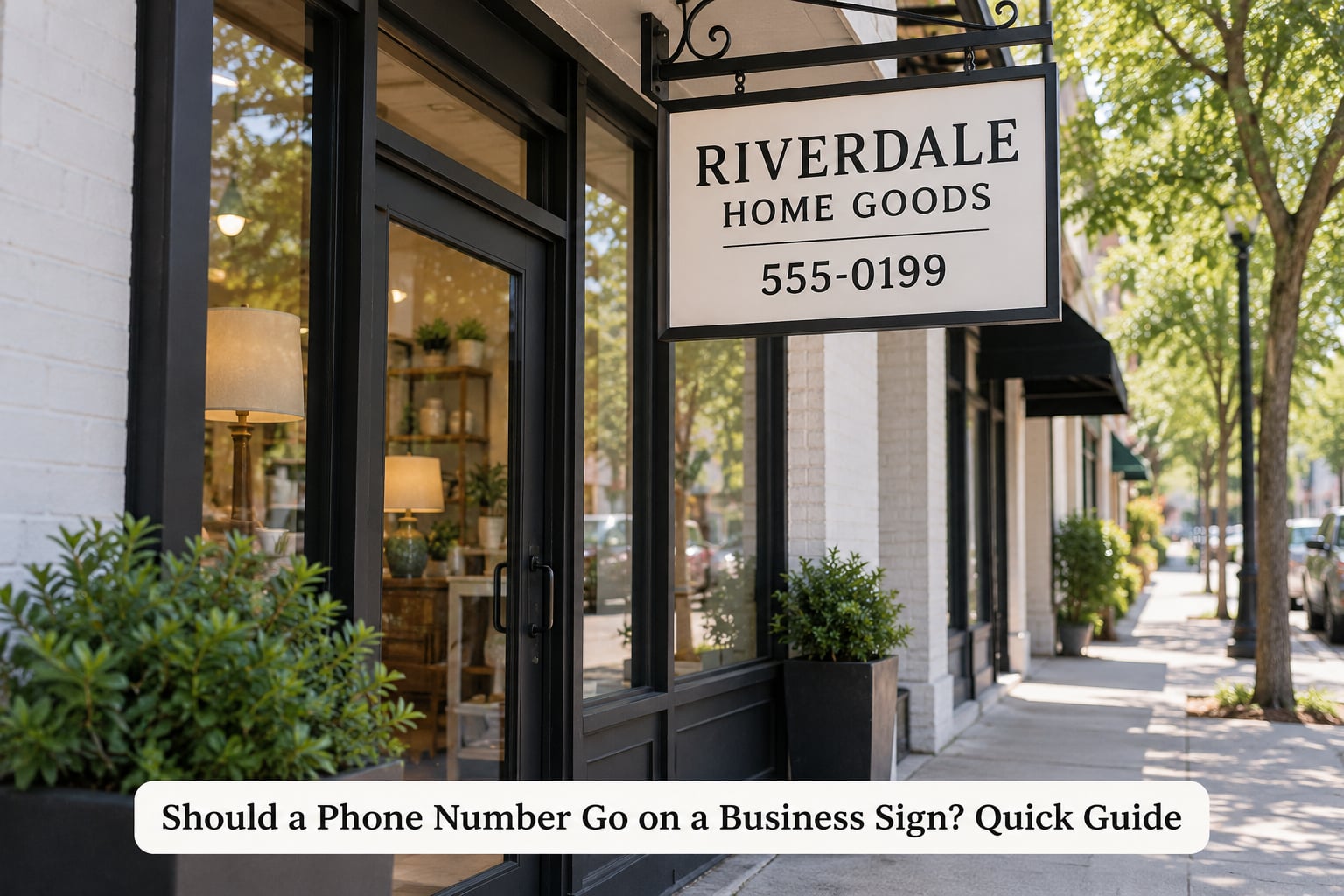 Should a Phone Number Go on a Business Sign? Quick Guide