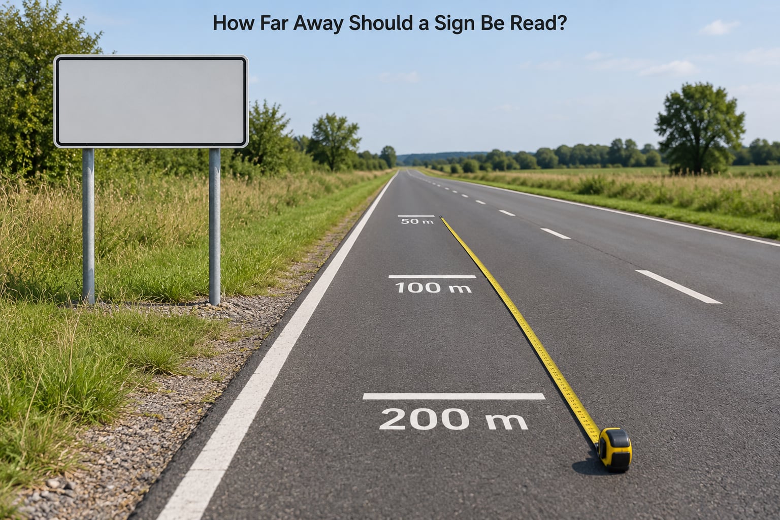 How Far Away Should a Sign Be Read?