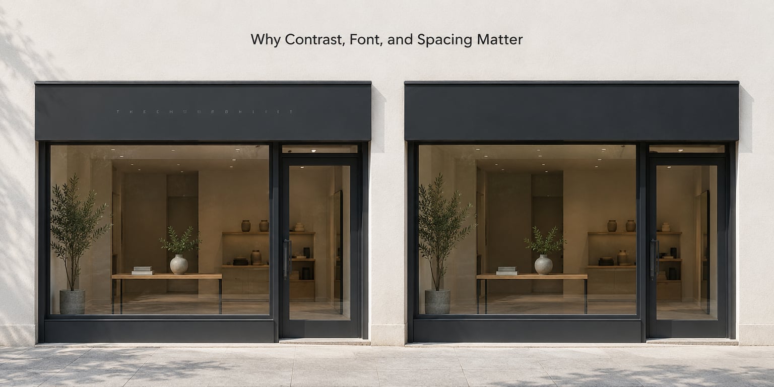 Why Contrast, Font, and Spacing Matter