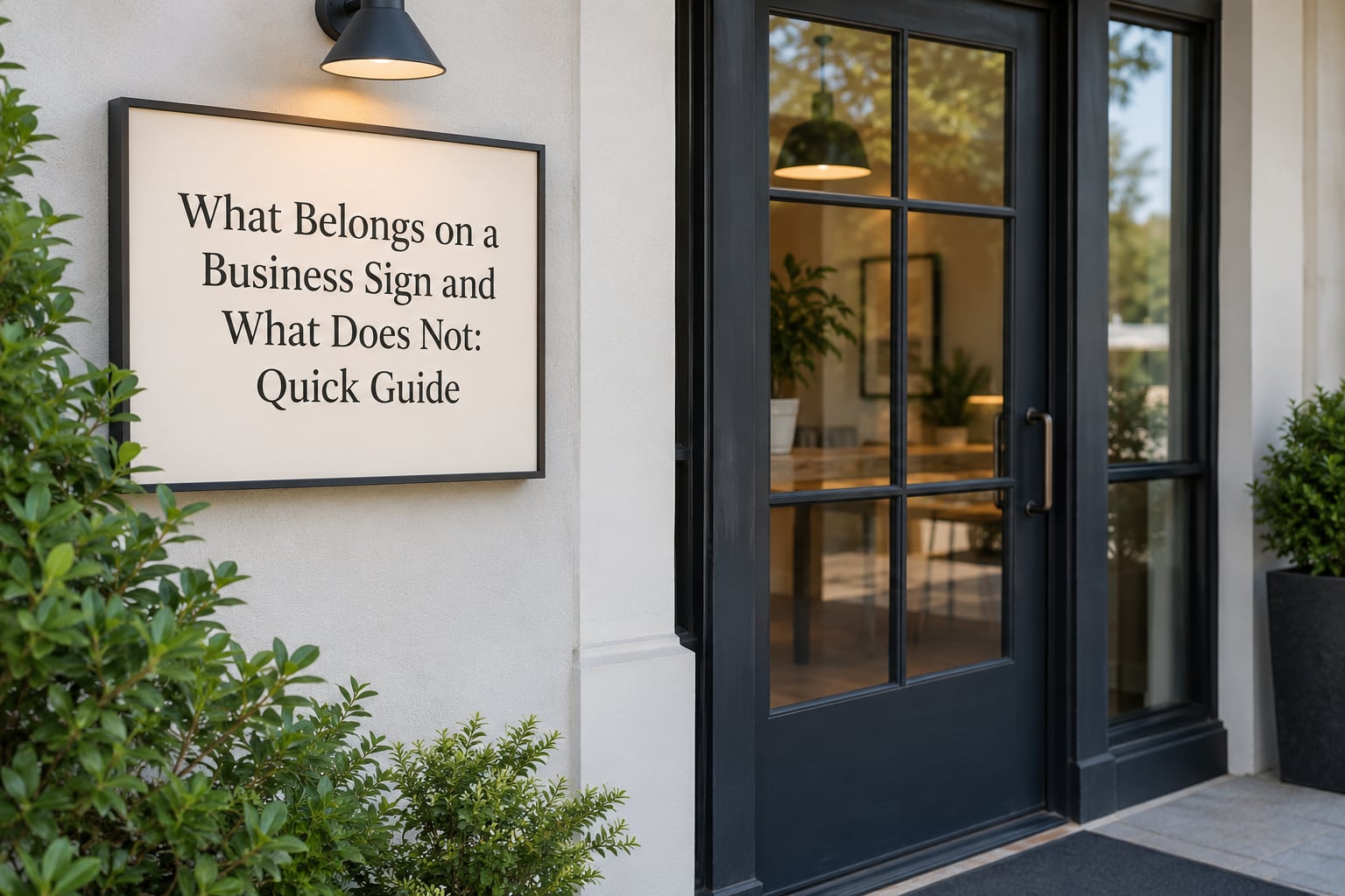 What Belongs on a Business Sign and What Does Not: Quick Guide