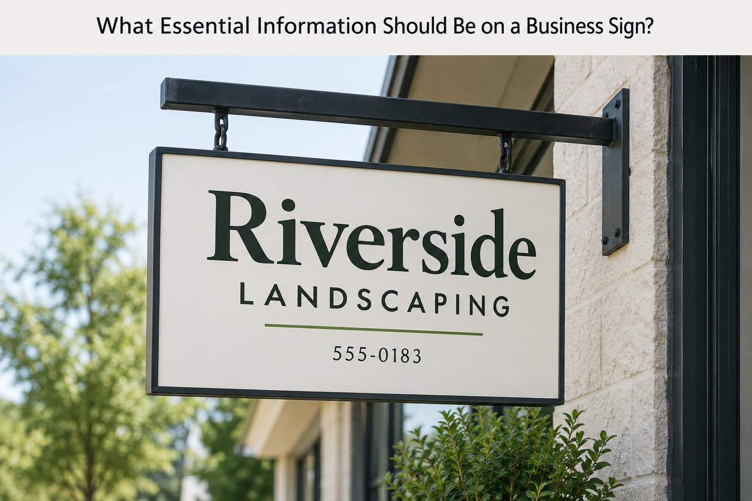 What Essential Information Should Be on a Business Sign?