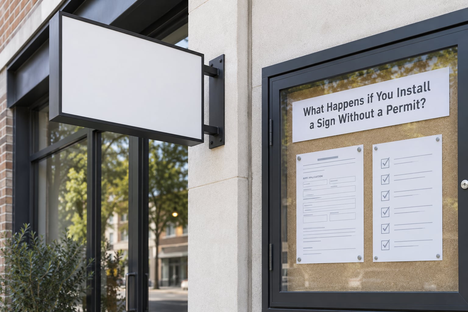 What Happens if You Install a Sign Without a Permit?