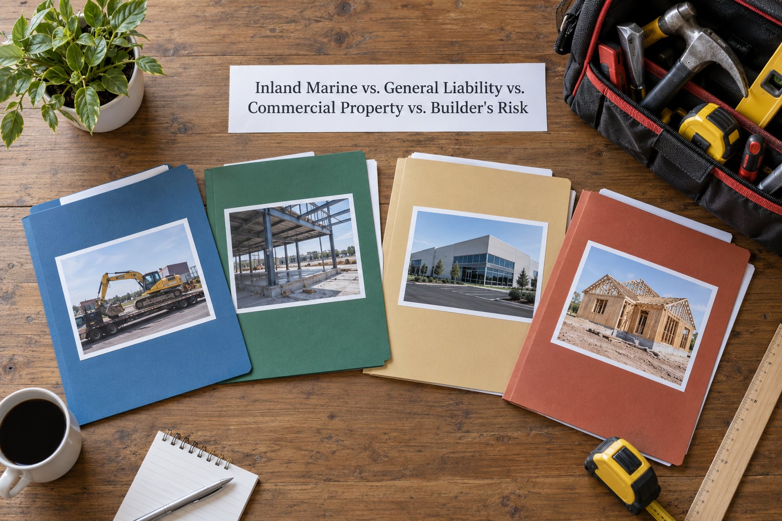 Inland Marine vs. General Liability vs. Commercial Property vs. Builder's Risk