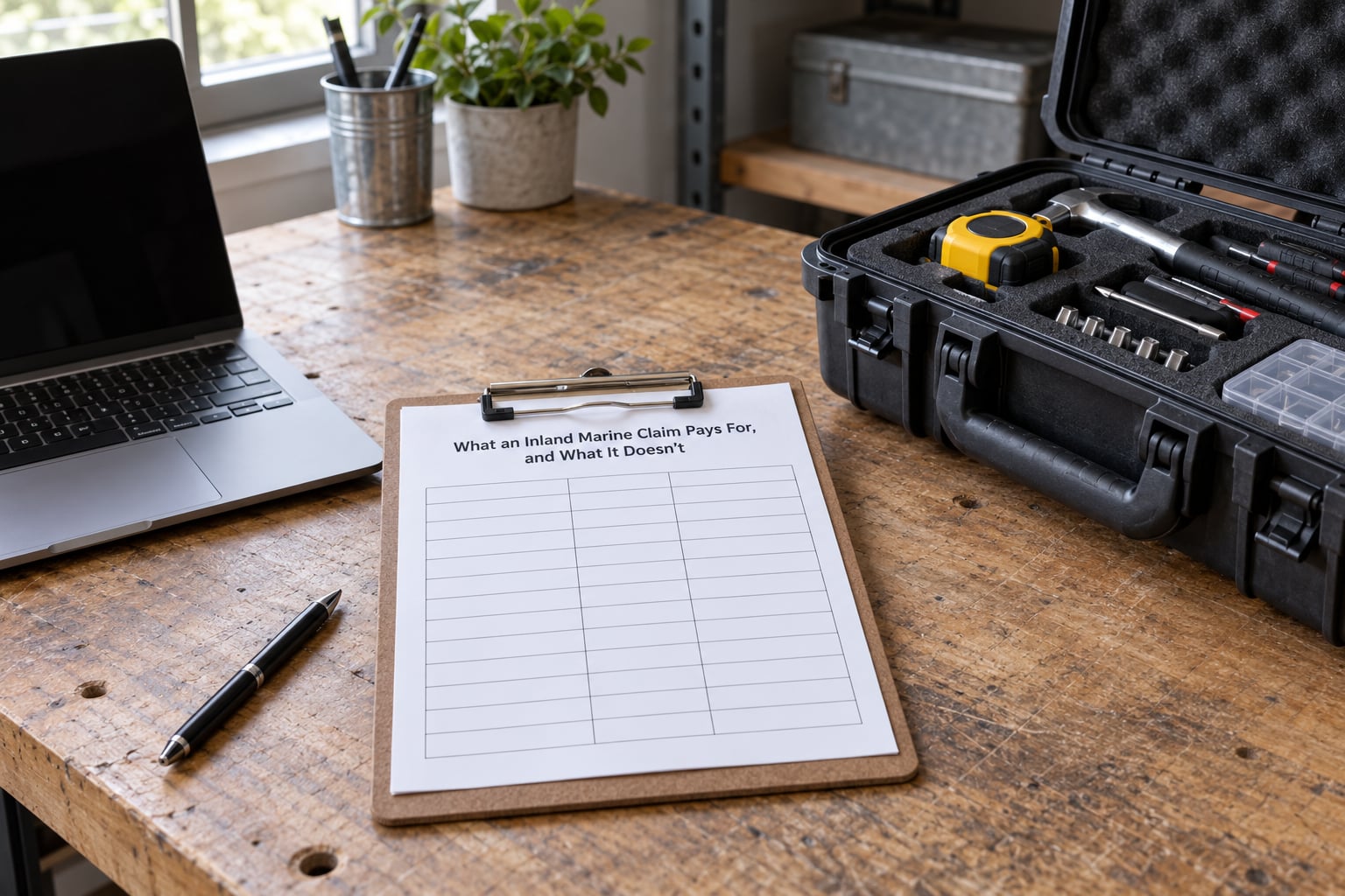 What an Inland Marine Claim Pays For, and What It Doesn't