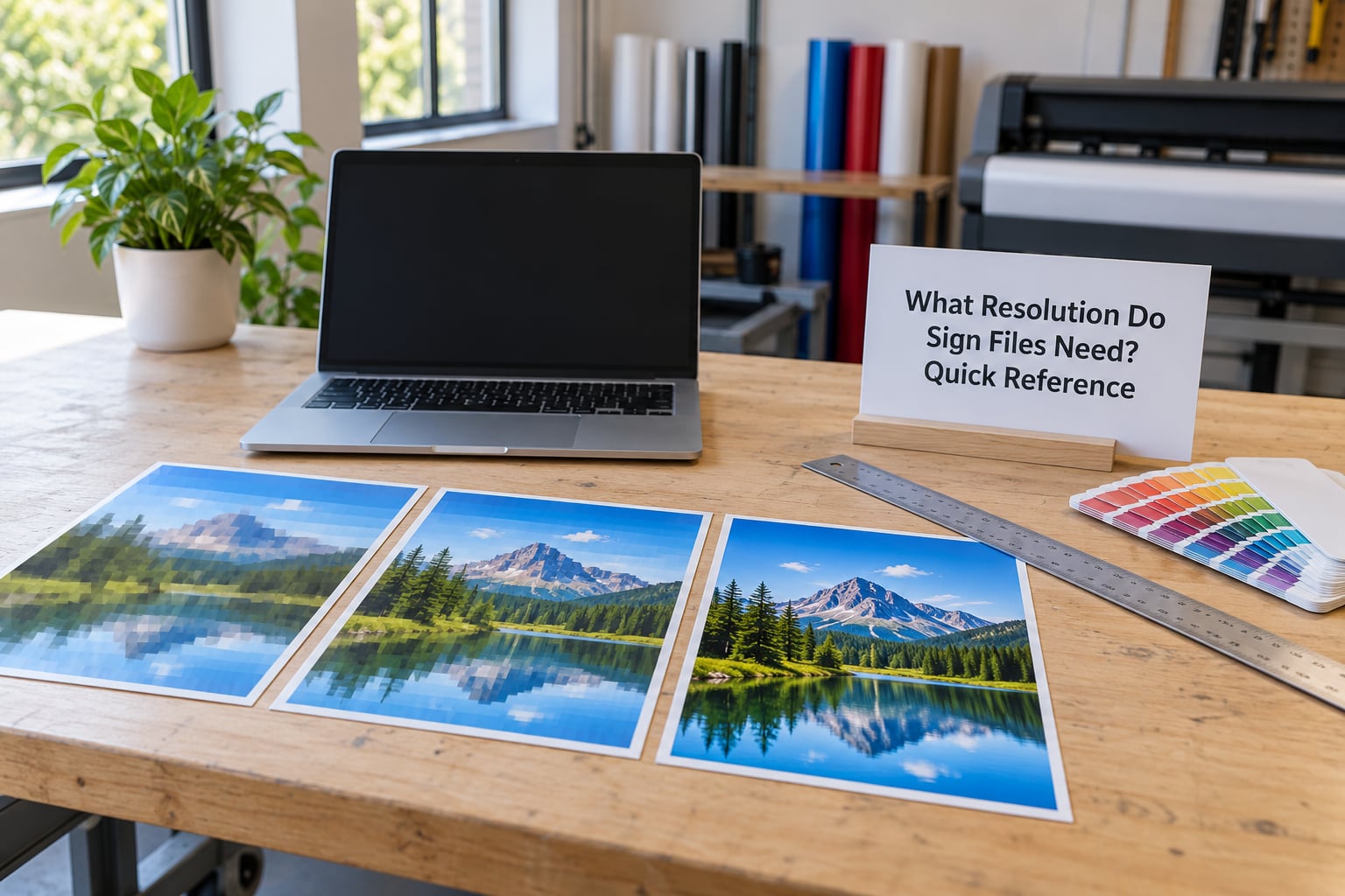 What Resolution Do Sign Files Need? Quick Reference