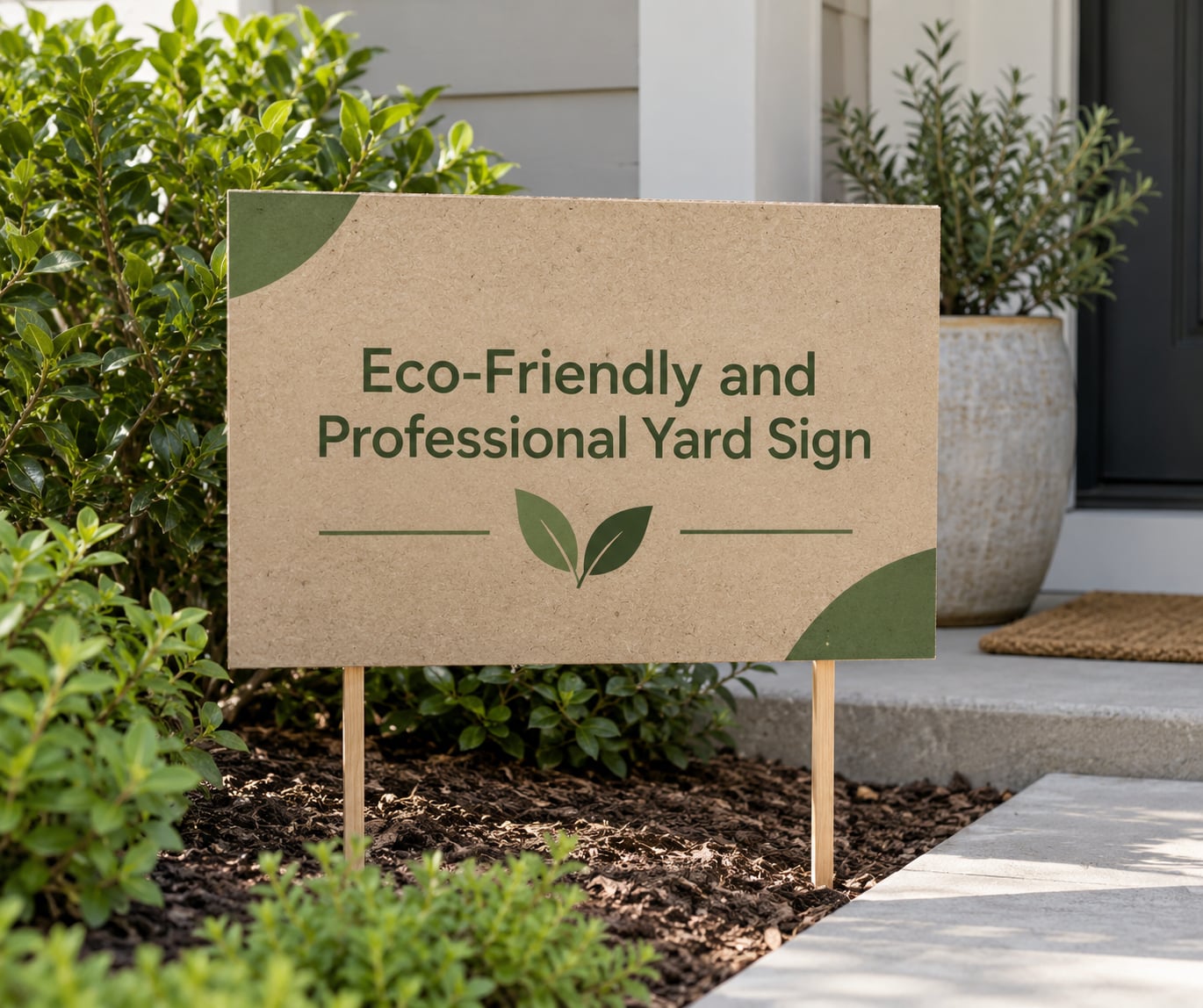 Eco-Friendly and Professional Yard Sign